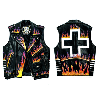 FRESHIAM UPDATES — FIA x NYREE Tribe Biker flame Vest, Now Available